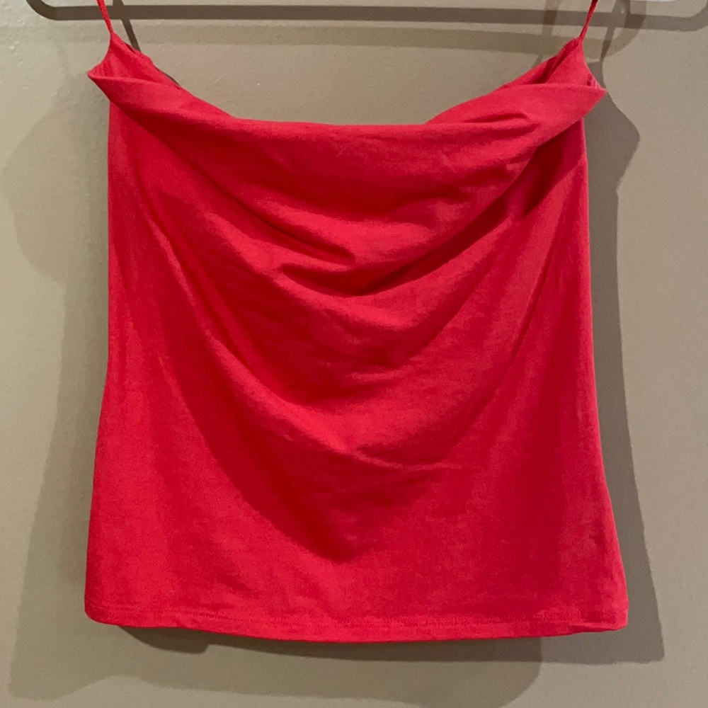 Red Tight fitted Express Tube Top Small